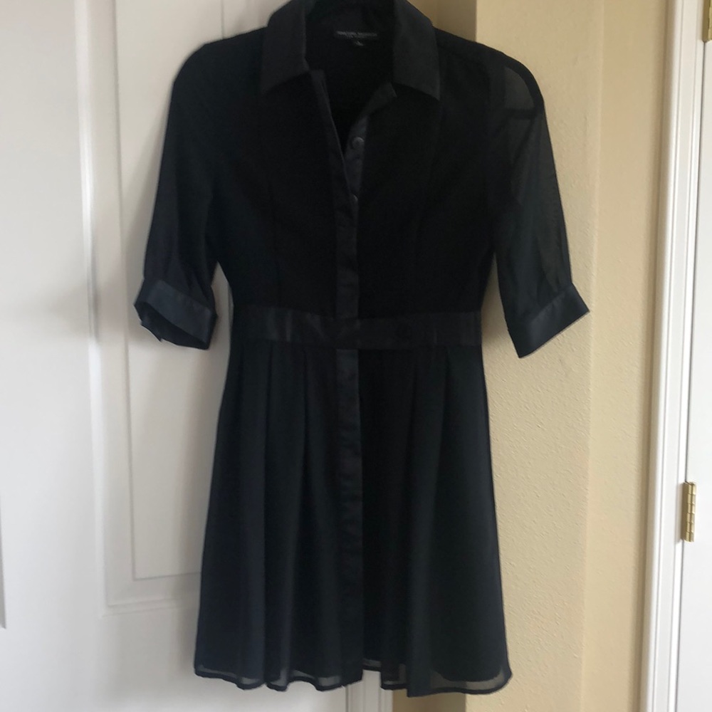 Jonathan Saunders Black women light above knee long shirt. Size 3. Like new.